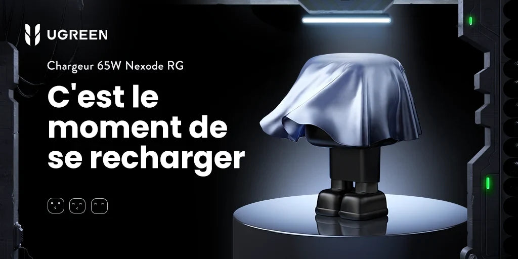 Le UGREEN Nexode RG 65W est arrivé : Un Chargeur Portable Robo-Puissant