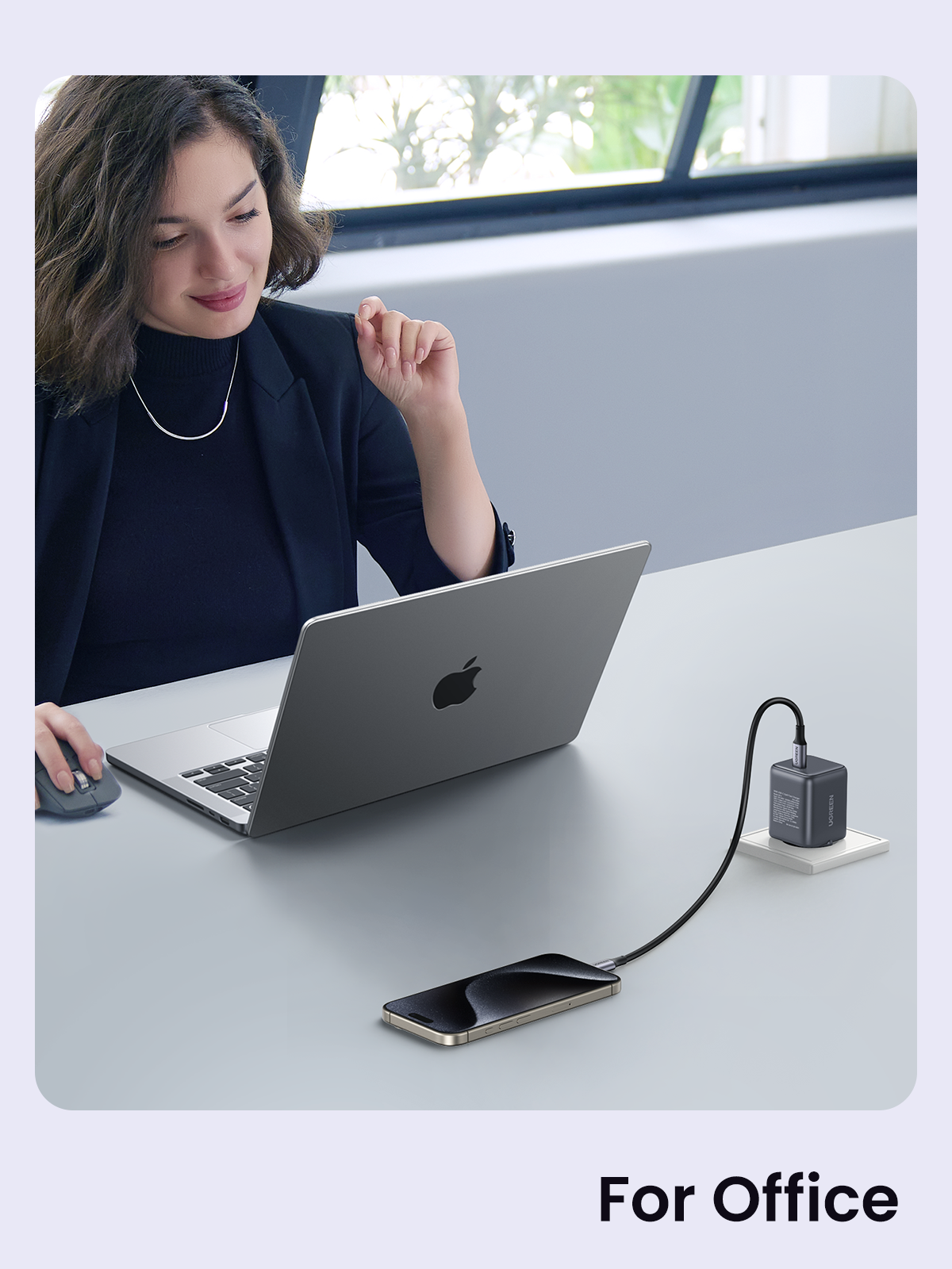 Pack Chargeur GaN 30W +Cable ABS 60W