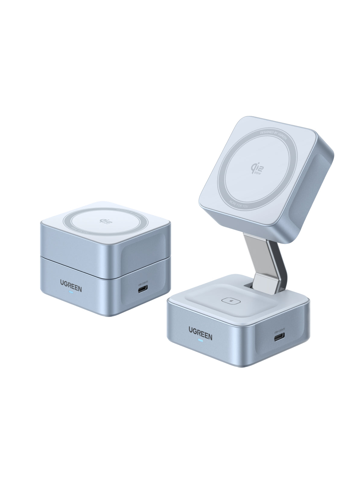 UGREEN MagFlow 2-in-1 Magnetic Wireless Charger 25W
