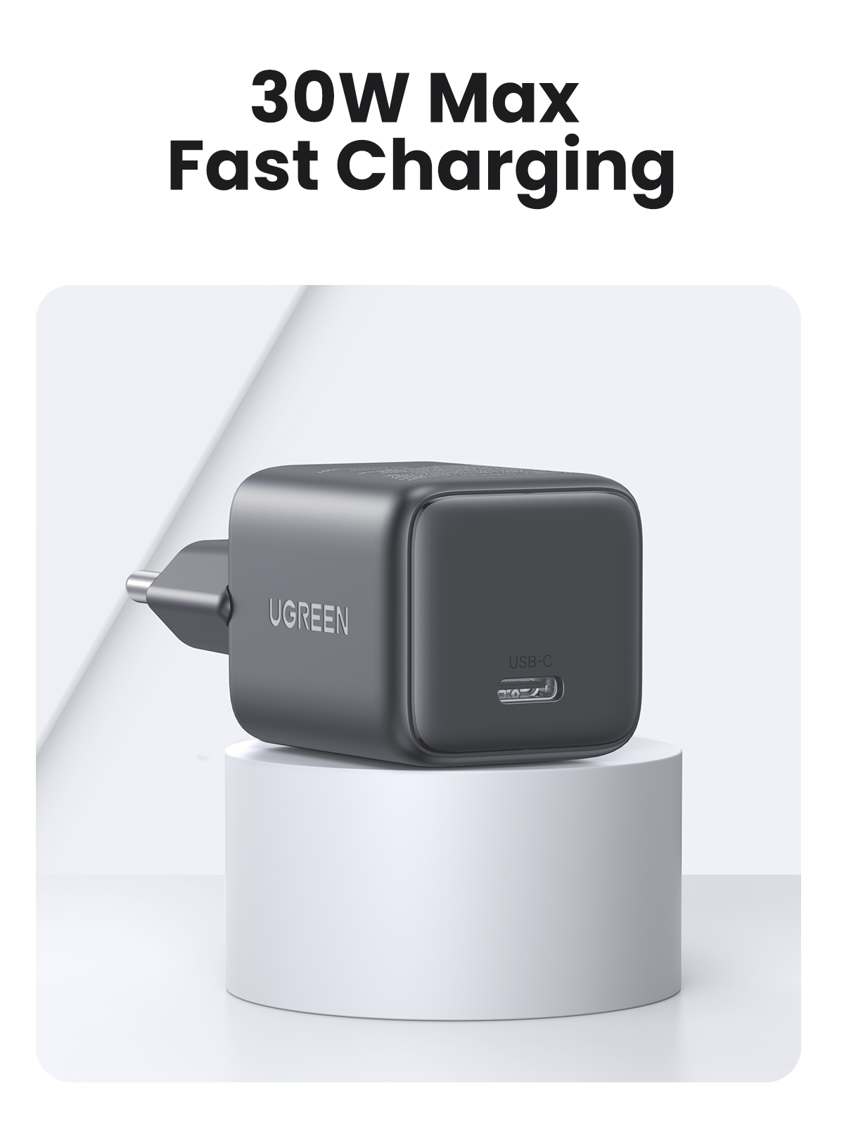 Pack Chargeur GaN 30W +Cable ABS 60W