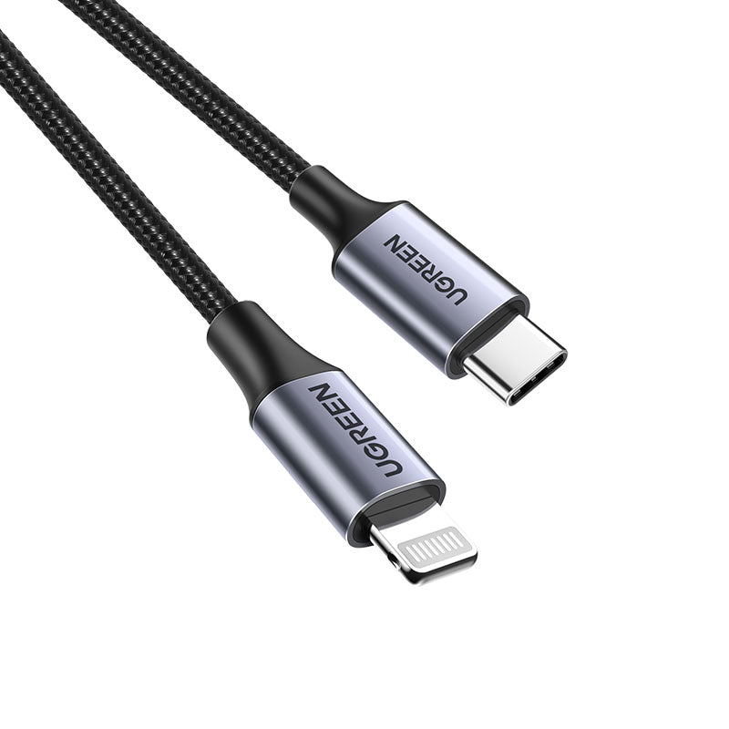 UGREEN Cable USB-C to Lightning Braided Certifié Apple MFi