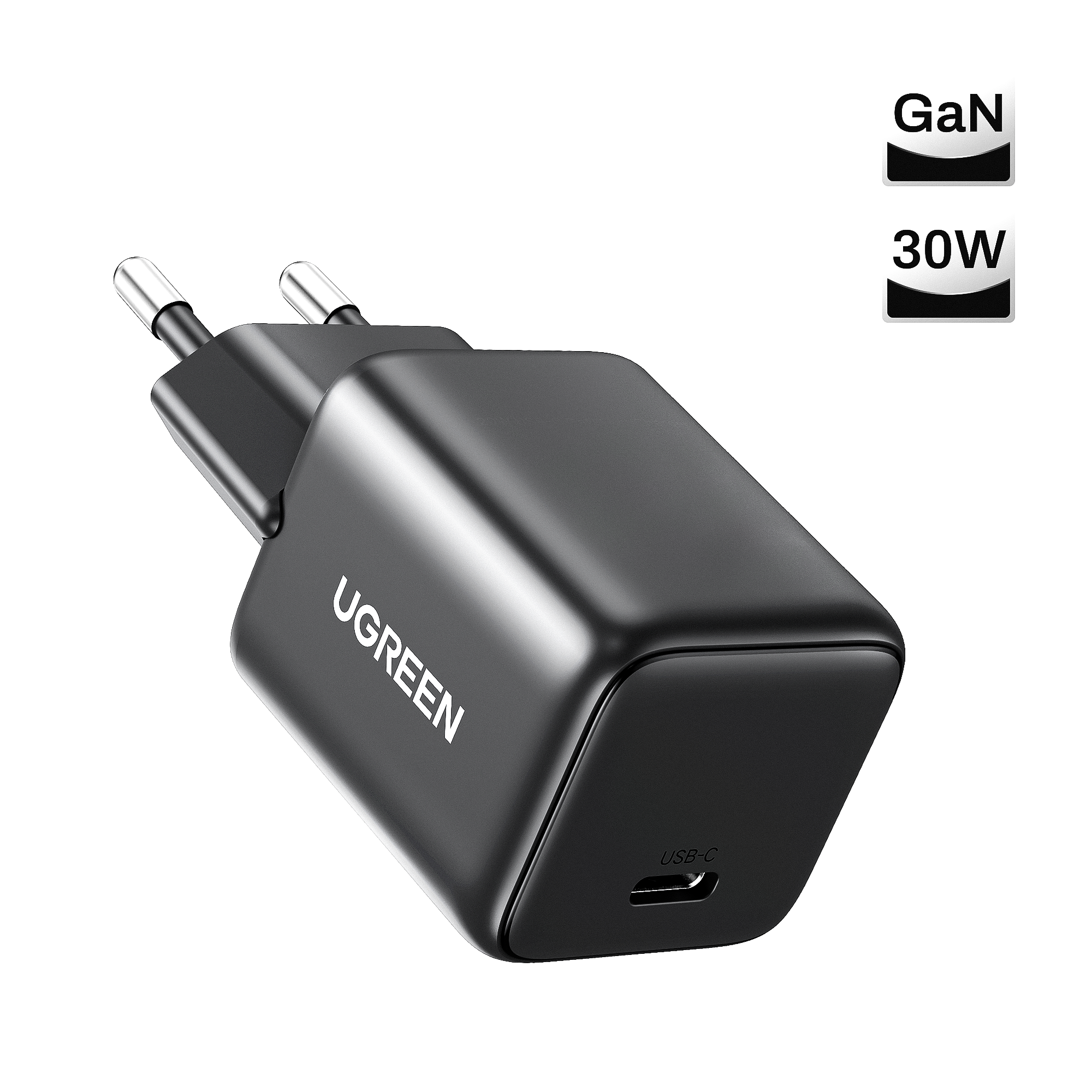 Pack chargeur GaN 30W + Cable USB-C to Lightning Braided Certifié Apple MFi