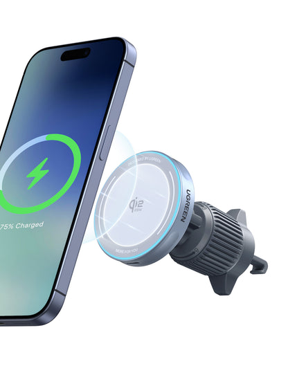 UGREEN MagFlow Magnetic Wireless Car Charger 25W