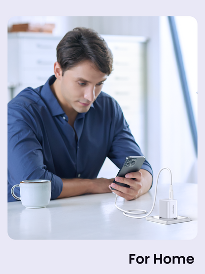 UGREEN GaN 30W Chargeur rapide USB-C + Câble 60W  (White)