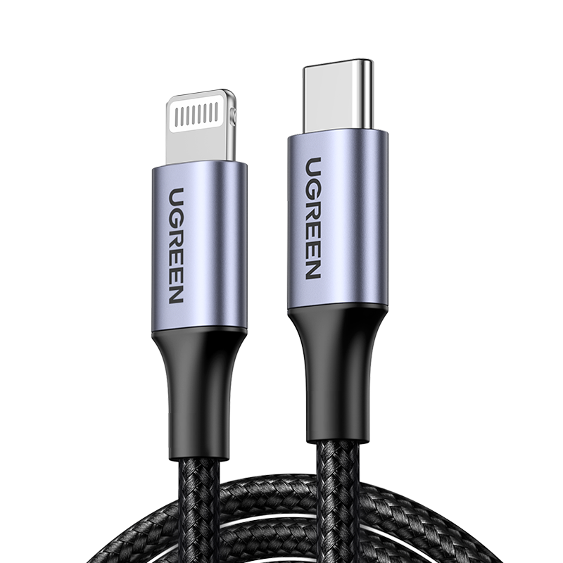 UGREEN Cable USB-C to Lightning Braided Certifié Apple MFi