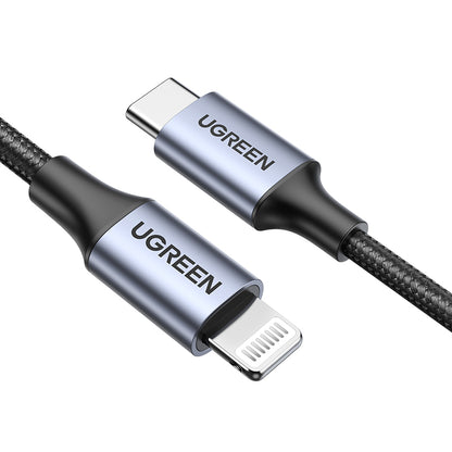 UGREEN Cable USB-C to Lightning Braided Certifié Apple MFi