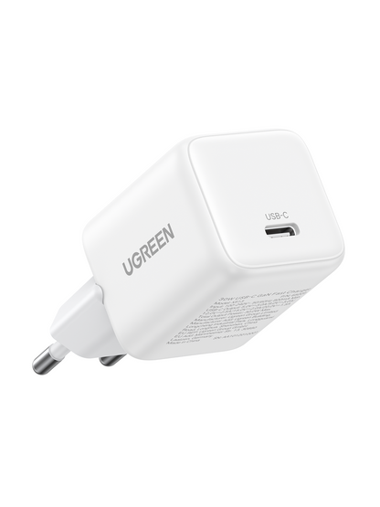 UGREEN GaN 30W Chargeur rapide USB-C + Câble 60W  (White)