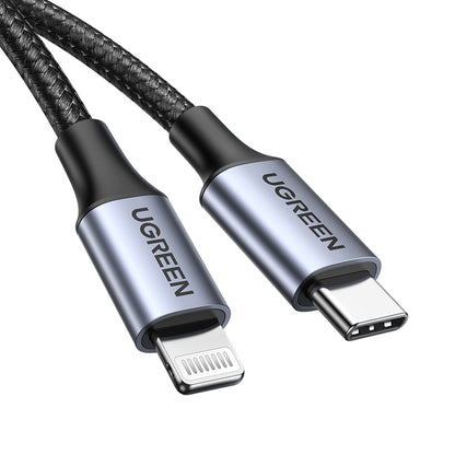 UGREEN Cable USB-C to Lightning Braided Certifié Apple MFi