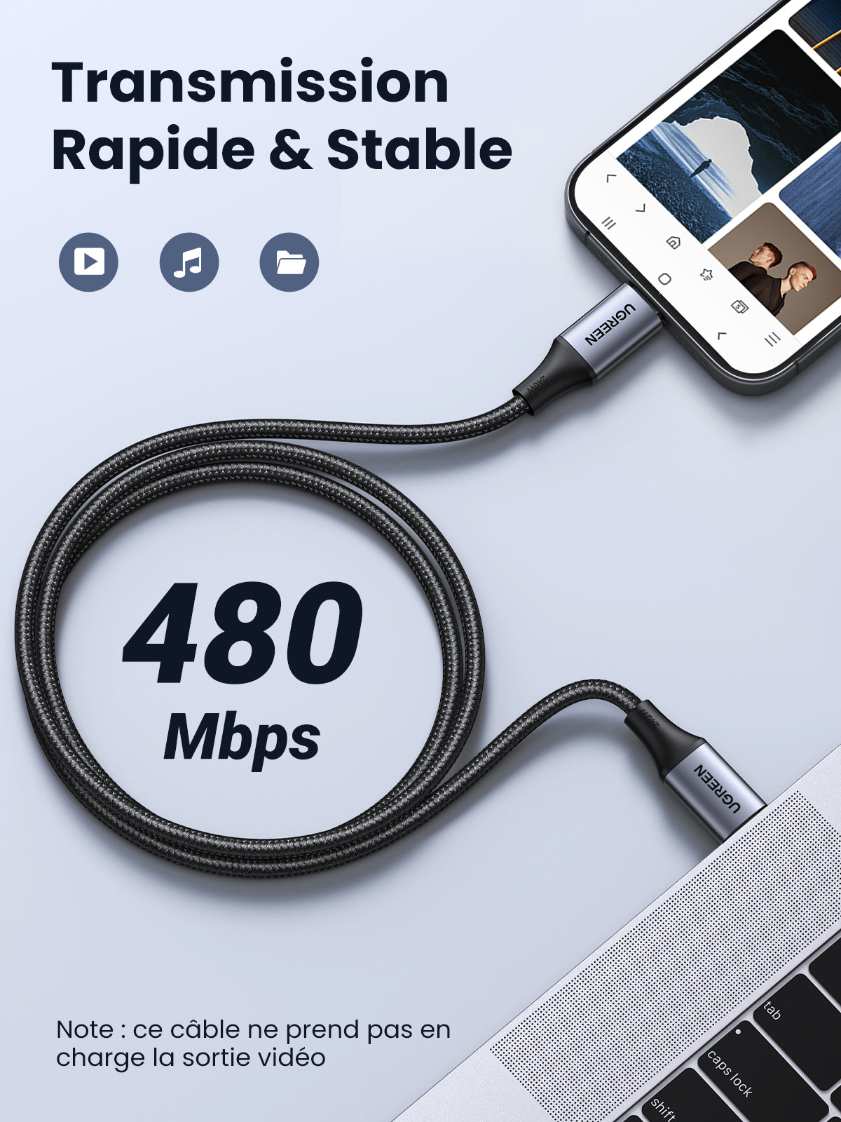 UGREEN Cable USB-C 240W 2M
