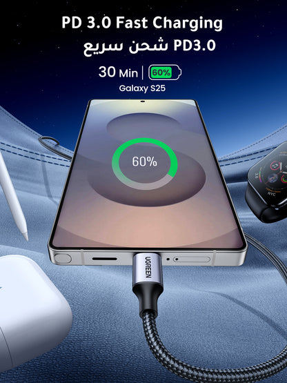 Pack Chargeur GaN 30W + Cable Braide 60W