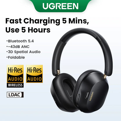 UGREEN HiTune MAX 5C Bluetooth Headphones (Over-Ear, Noise-Canceling, Hi-Res)