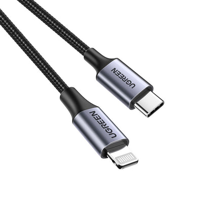 UGREEN Cable USB-C to Lightning Braided Certifié Apple MFi