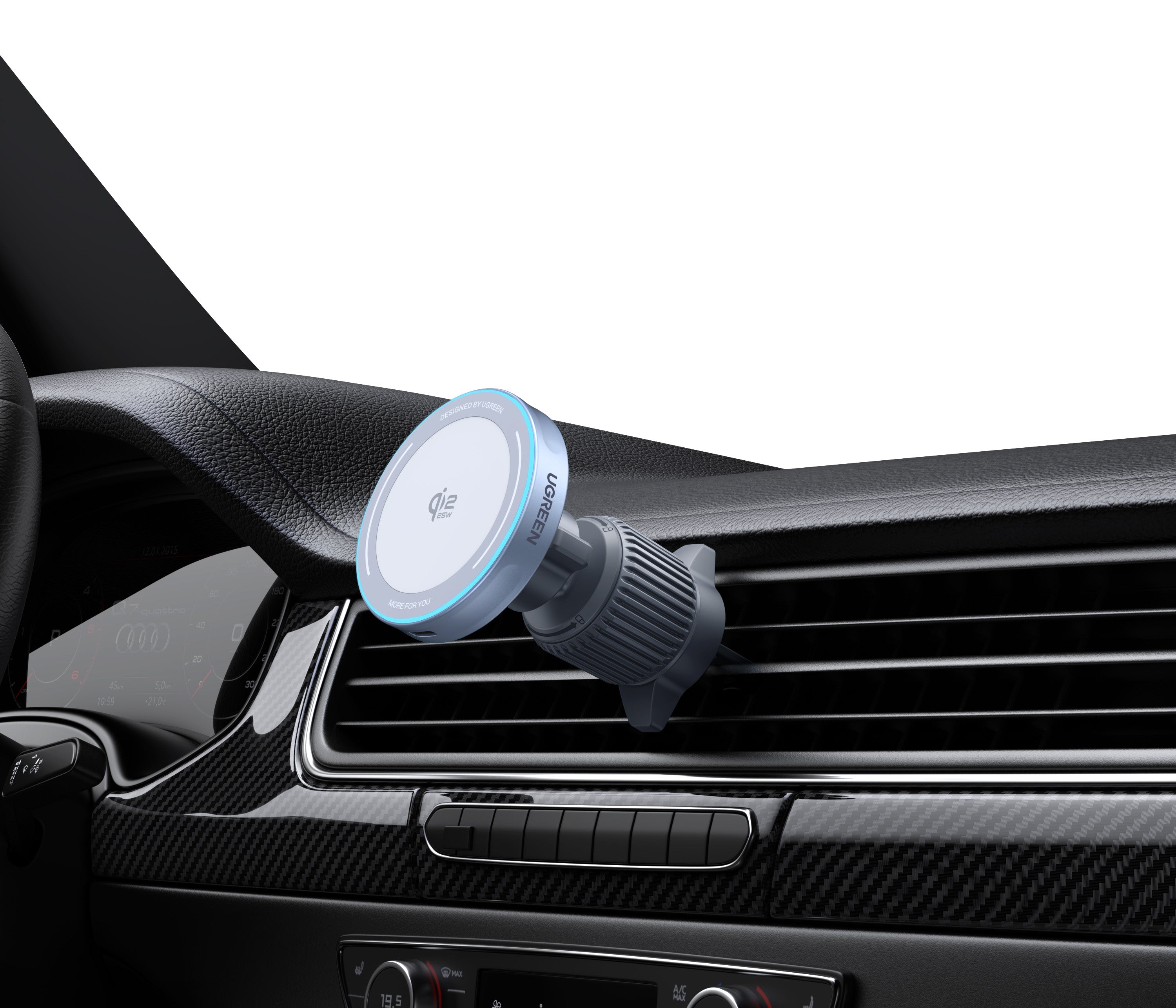 UGREEN MagFlow Magnetic Wireless Car Charger 25W