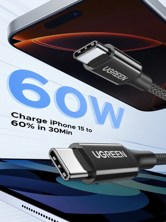 Pack Chargeur GaN 30W + Cable Braide 60W