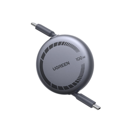 UGREEN USB-C to USB-C PD Retractable Cable 100W GRAY 1M