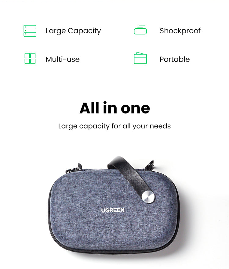 UGREEN Electronic Organizer Travel Case Pouch Bag