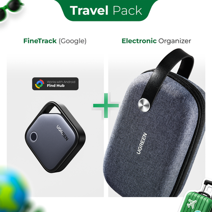 UGREEN Travel Pack Electronic Organizer + FineTrack Google