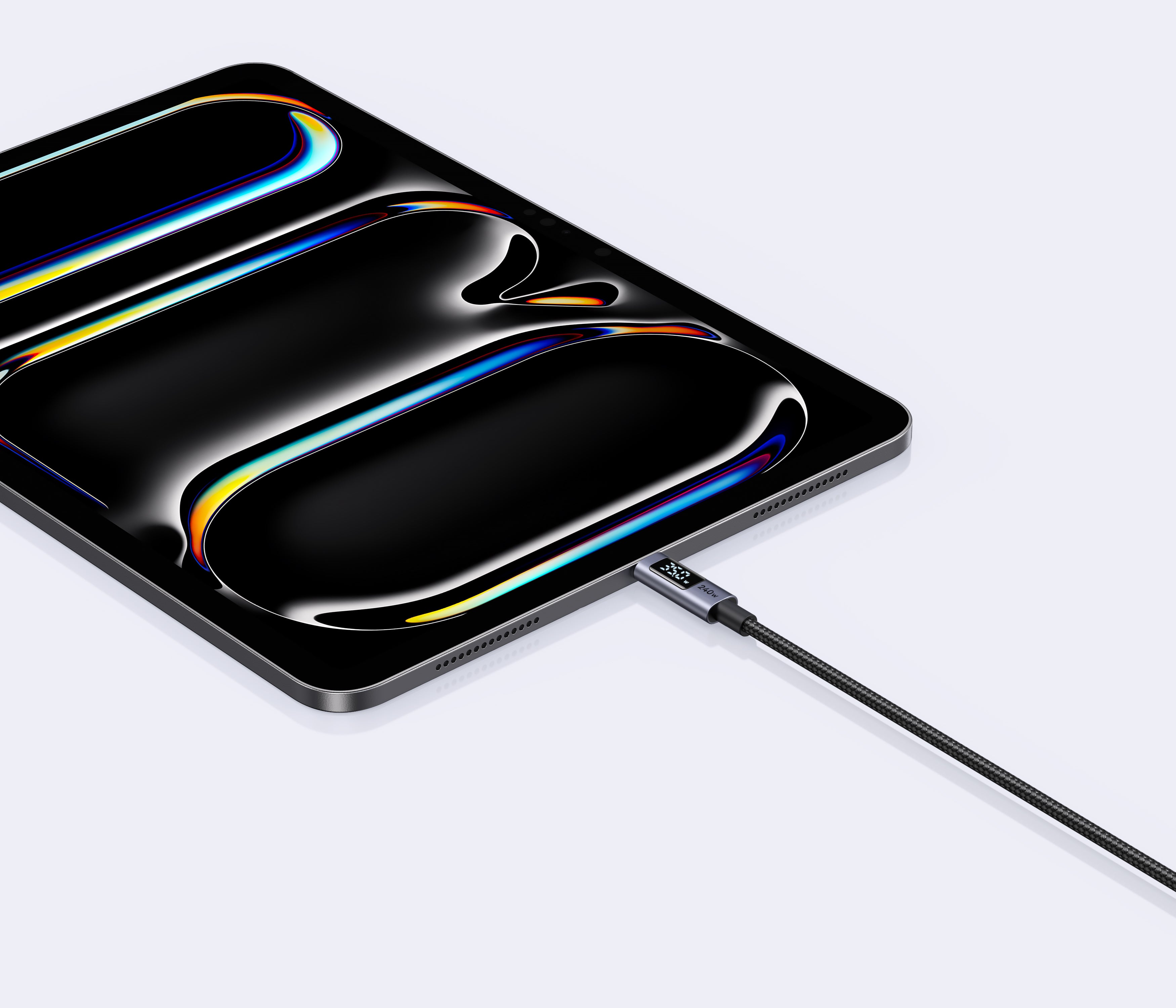UGREEN USB-C to USB-C PD 240W Digital Display BLACK  2M
