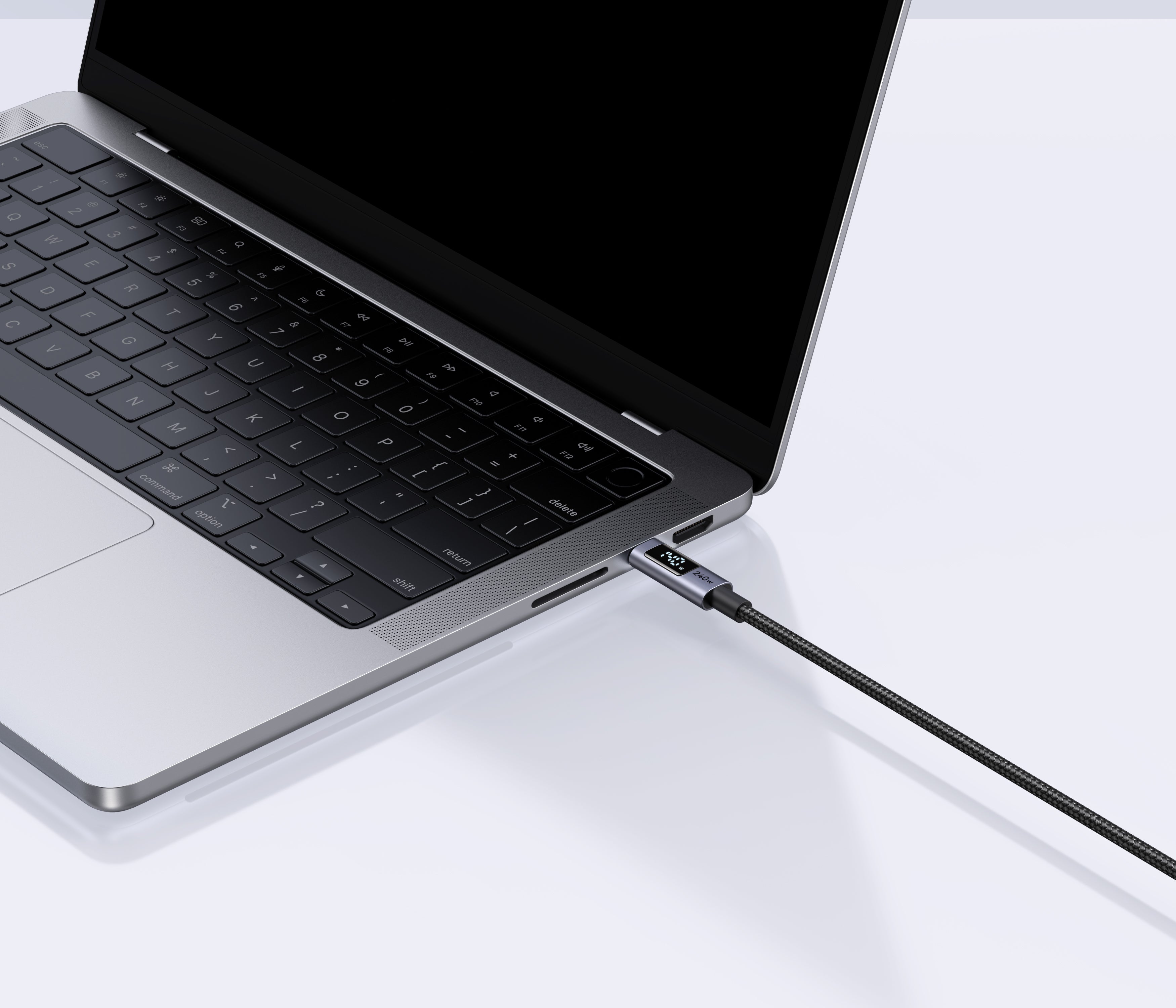 UGREEN USB-C to USB-C PD 240W Digital Display BLACK  2M